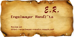 Engelmayer Renáta névjegykártya