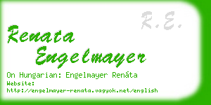 renata engelmayer business card